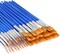 50-Piece Bulk Nylon Hair Paint Brushes – Flat & Round Brushes for Acrylic, Watercolor, Craft, and Detail Painting